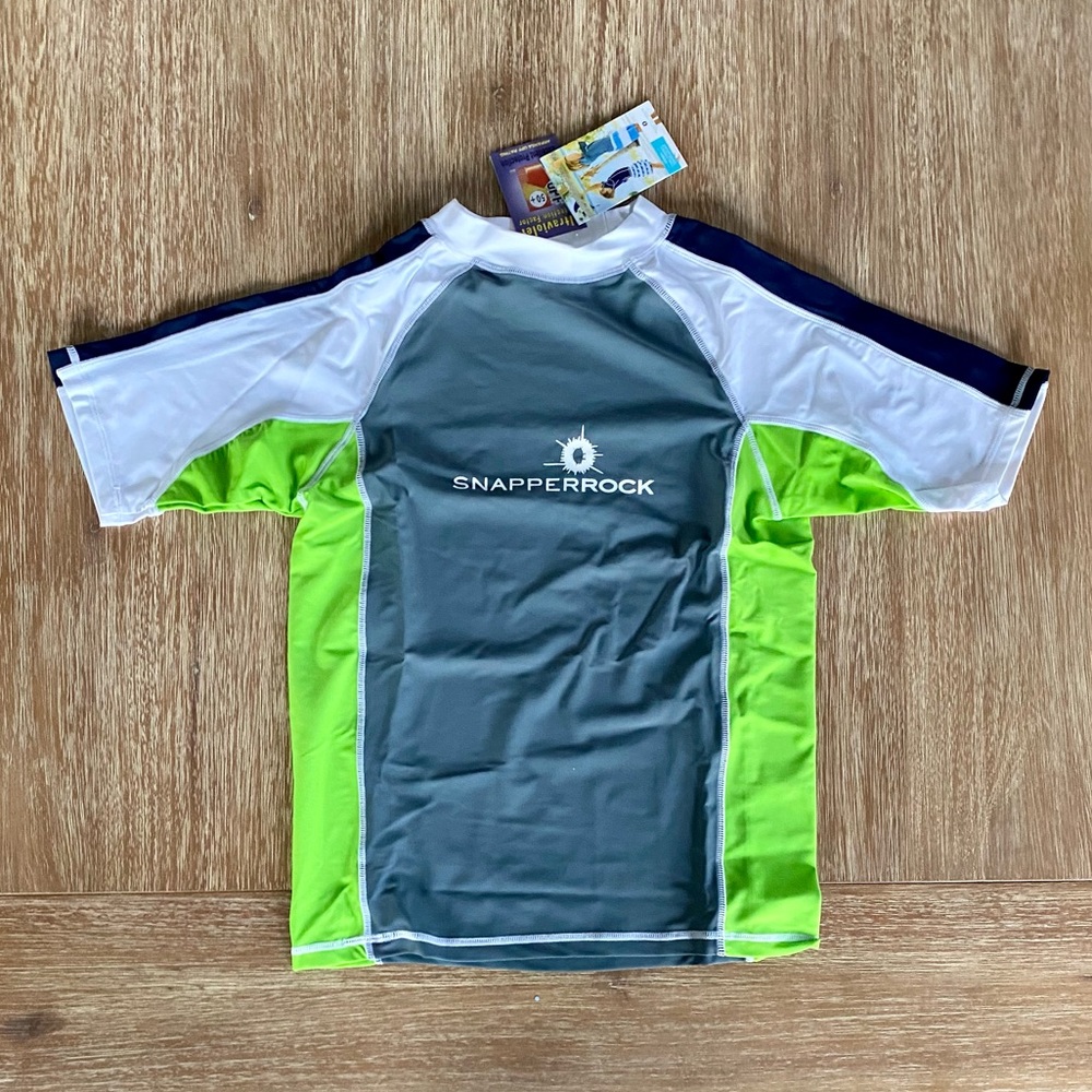 Snapper Rock Boys’ Swim Shirt Rashguard NEW!